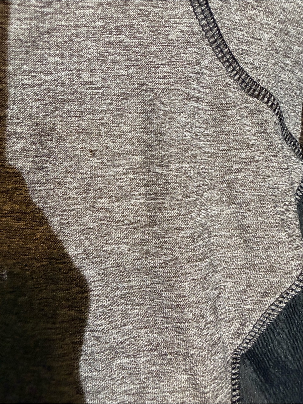 Athletic Works Gray Heather Half-Zip Performance Pullover with Black Panels - Picture 6 of 11